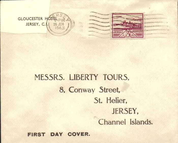 Jersey MI 8 on First day Cover VF