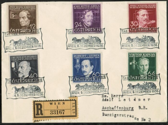 Austria MI 617-22 FDC F/VF