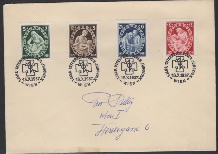 Austria MI 642-645 FDC VF