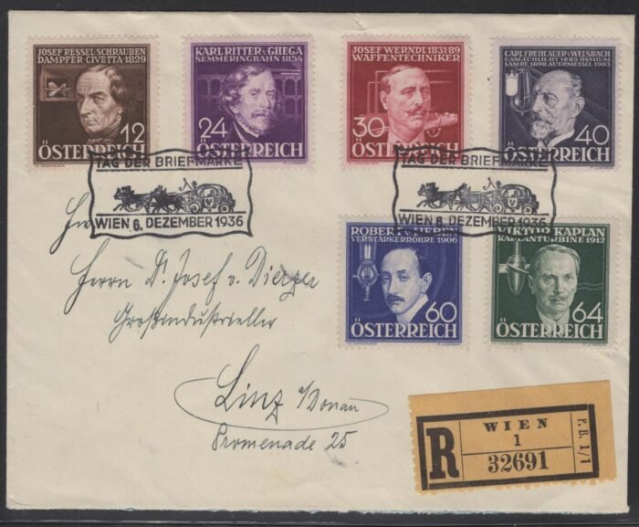 Austria MI 632-7 FDC VF