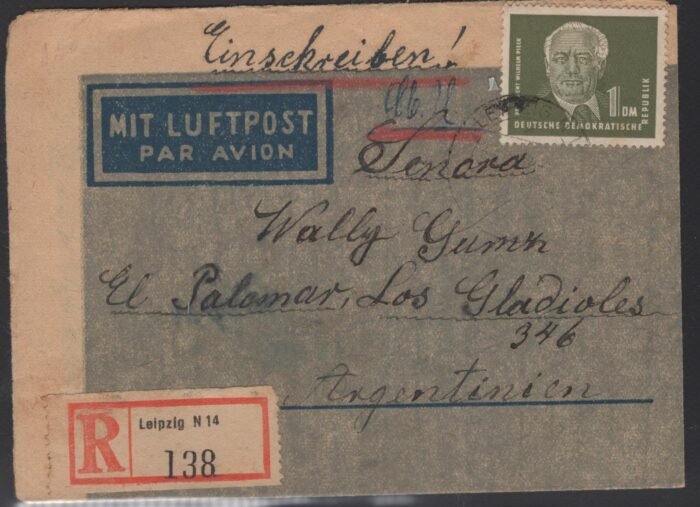 DDR MI 253 registered cover F/VF