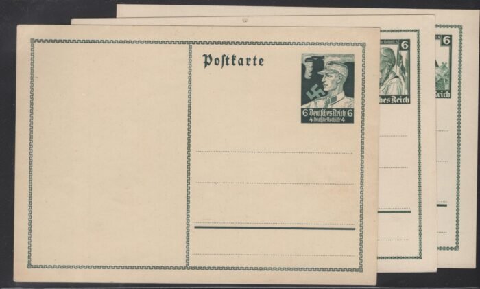 Third Reich Michel#: P253, 255, 256 * VF