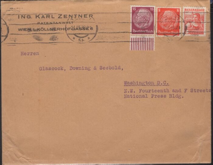 Austria MI 739(2) plus "Pfadfinder" local postcard F/VF