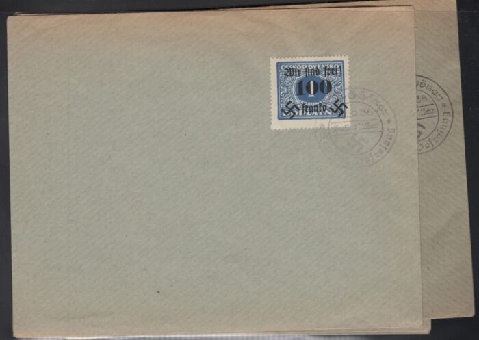 Sudetenland - Rumberg MI 36-43 on 8 unaddressed covers each cancelled Schonau 22 9 38 F/VF
