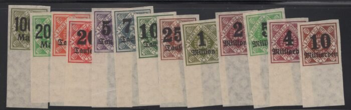 Wurttemberg Scott#: O78-88 var Michel#: 171 PU - 183 PU **VF