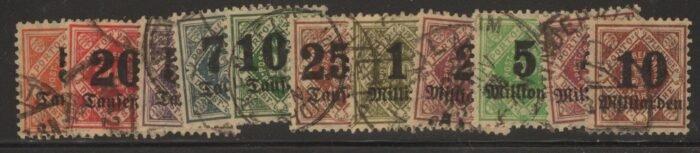 Wurttemberg Scott#: O78-88 Michel#: U F/VF expertized