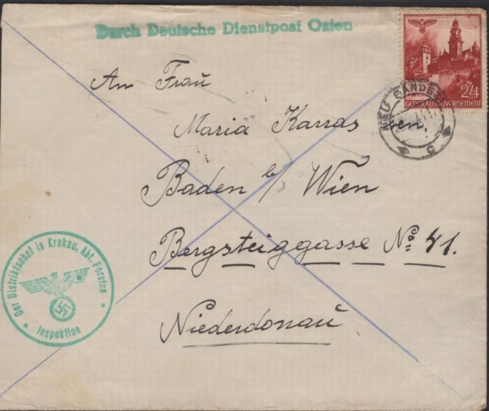 Dienstpost Ukraine 1Registered cover 20 2 42 VF