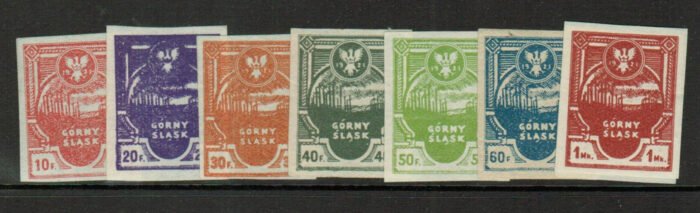 Upper Silesia Scott#: Ostliches Oberschlesien Insurgentenausgabe Michel#: 1B-7B ** F/VF