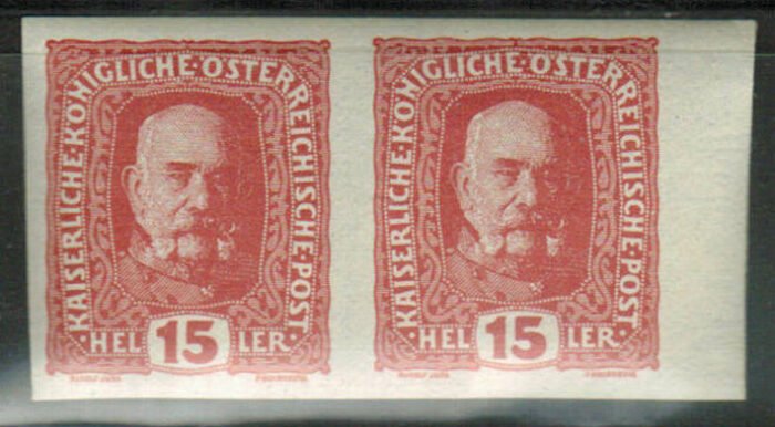 Austria: Scott#: 150 var Michel#: 190 U ** horizontal pair
