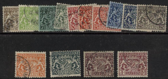 Bavaria Scott#: O6-19 Michel#: U F/VF