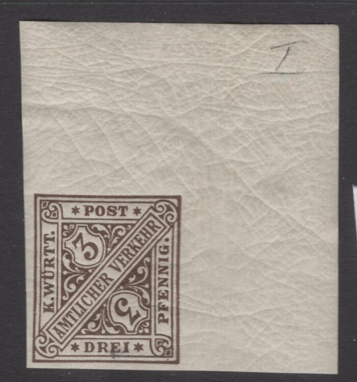 Wurttemberg Scott#: O96 var Michel#: 208 U** expertized F/VF