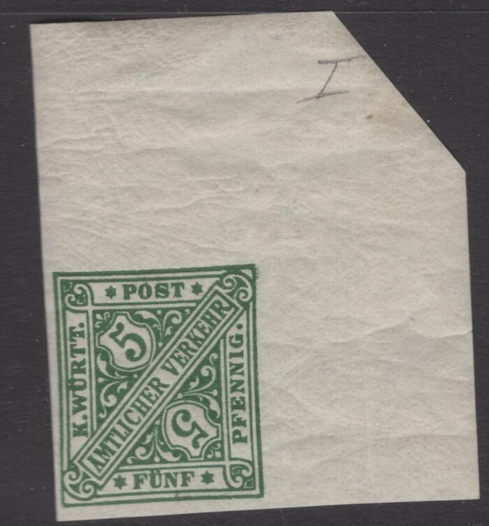 Wurttemberg Scott#: O96 var Michel#: 208 U** expertized F/VF