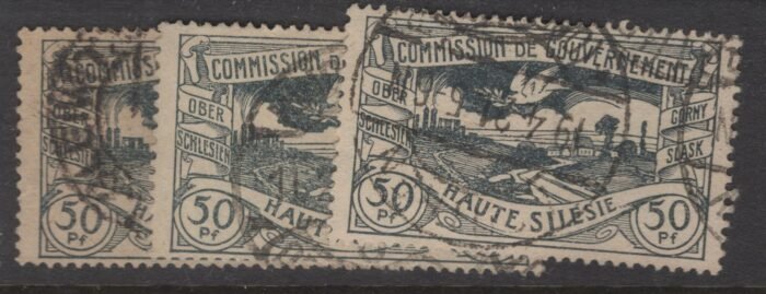 Upper Silesia Scott#: 24  Michel#: 22 a,b,c U F/VF