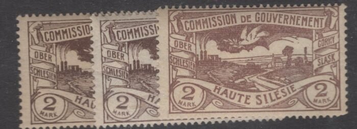 Upper Silesia Scott#: 29  Michel#: 27 a,b,c ** F/VF