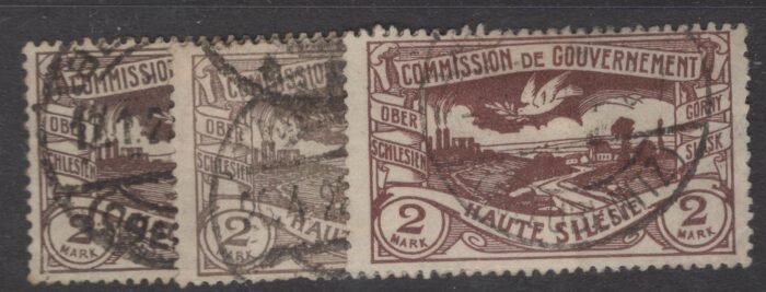 Upper Silesia Scott#: 29  Michel#: 27 a,b,c U F/VF