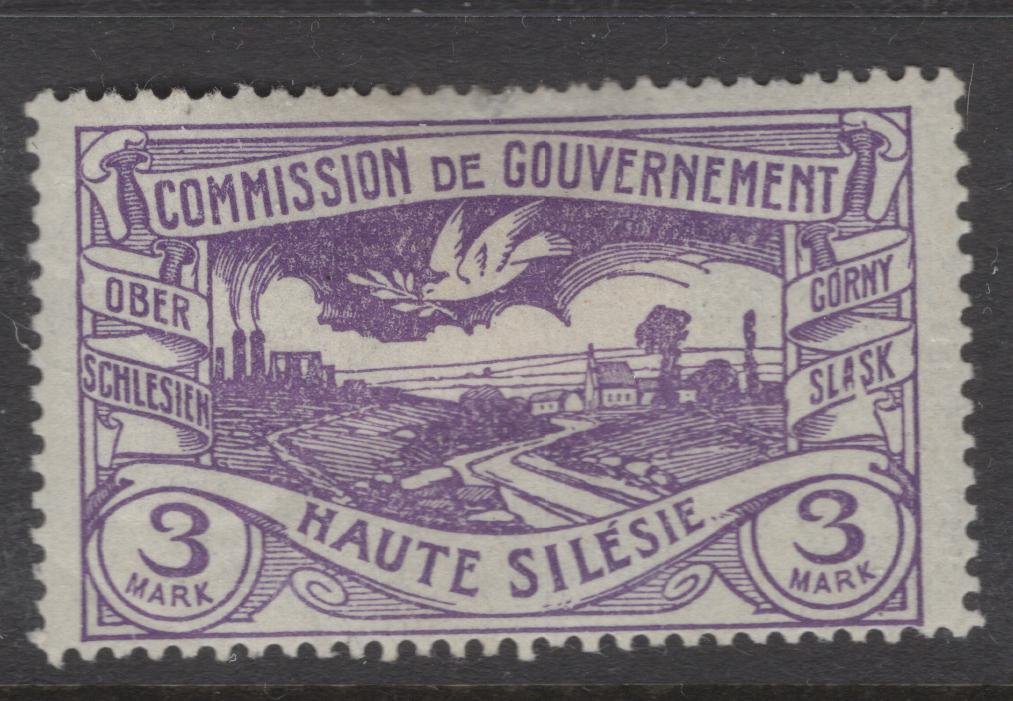 Upper Silesia Scott 30 Michel 28 A PF II HH Ex F VF R Schneider   Bb490 