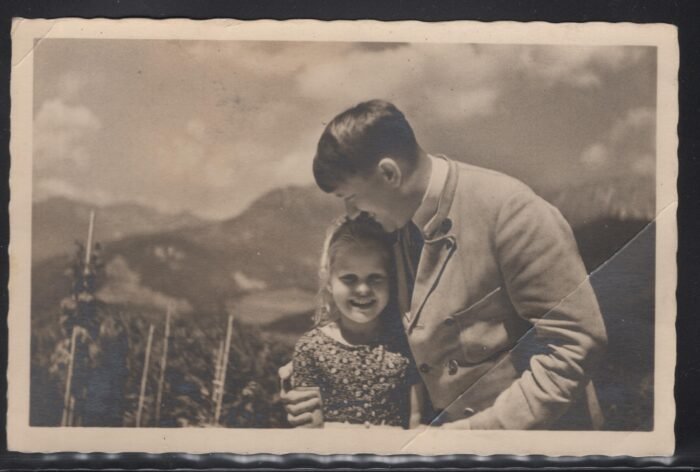 Germany Post Card Third Reich U VF early Hitler fotocard postally used 8.10.38 crease at right bottom
