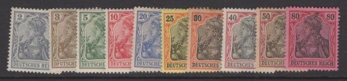 Germany Scott#: 65C-74 Michel#: * F/VF