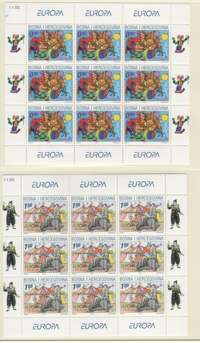 CROATIA SC 82-3 complete sheets NH VF