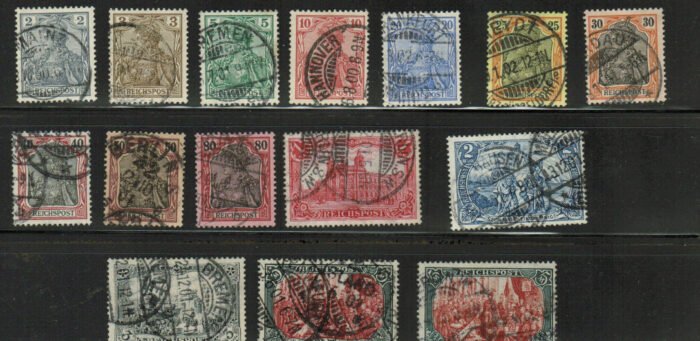Germany Scott#: 52-65A Michel#: U F/VF complete set