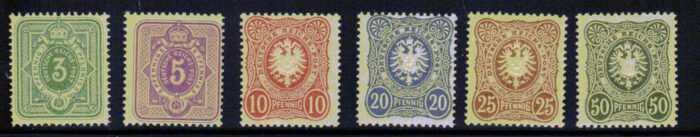 Germany Scott#: 37-42 Michel#: ** F/VF