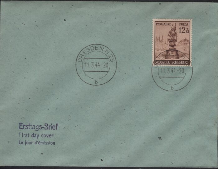Germany Cover Third Reich Michel#: 907 on unaddressed First Day Cover VF