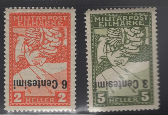 Italy Scott#: NE1-2 varieties Michel#: 24 P IIK- 25 P IIK * VF