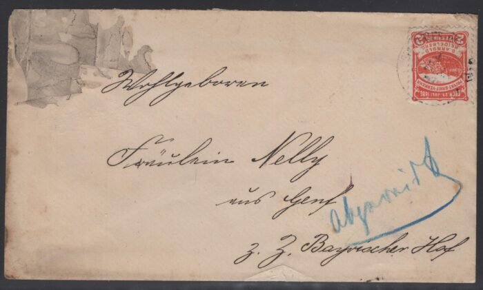 Heidelberg Michel A  14A cover stains on cover stamp is F/V'f