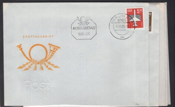 DDR 2781-3,2868,2967,3128-9 4 UA FDC air mail issues VF