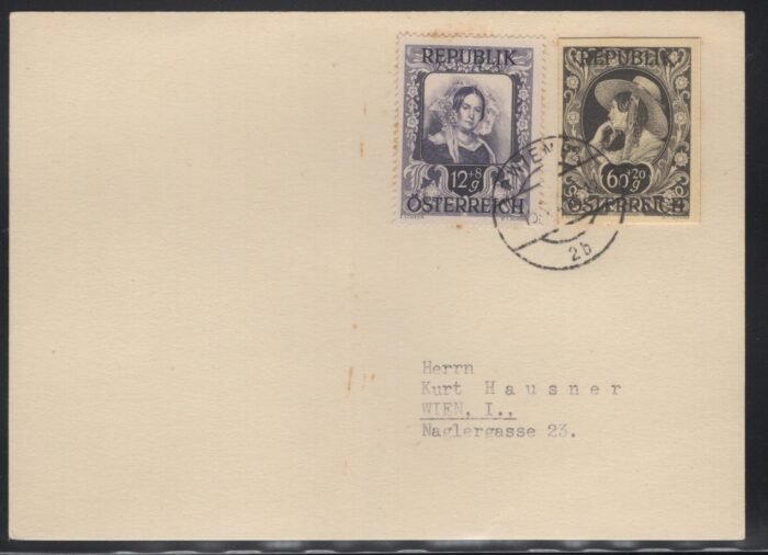 Deutsches Reich MI 815, 821 PH (proof) on philatelic pc vf RRR