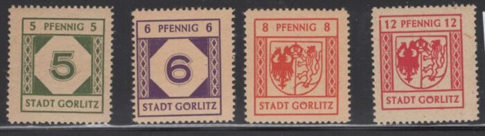 Germany Post WWII Locals Niesky Michel#: 8-10 *  VF