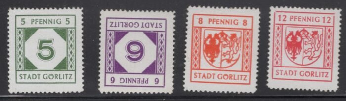 Germany Post WWII Locals Gorlitz Michel#: 9y-12y * F/VF