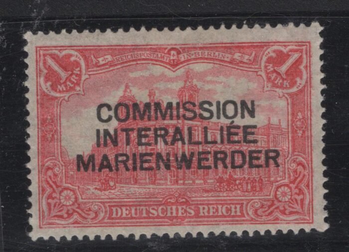 Marienwerder Scott#: 31 var Michel#: 21 I  *  VF APS certificate RRR