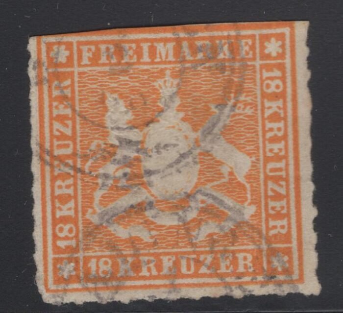 Wurttemberg Scott#: 46 Michel#: 34 U VG
