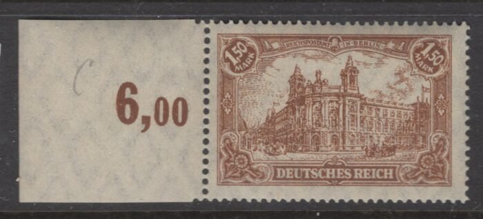 Germany Scott#: 113 var Michel#: 114c ** F/VF expertized