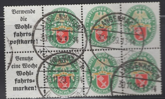 Deutsches Reich W34/W35 U F/VF
