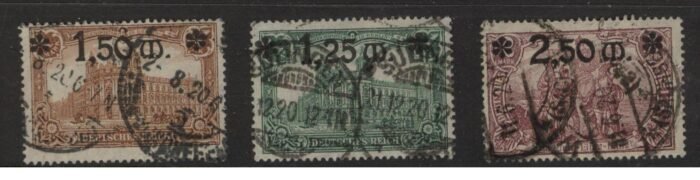 Germany Scott#: 115-7 Michel#: U F/Vf ex