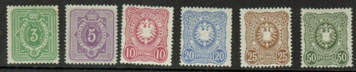 Germany Scott#: 37-42 Michel#: ** F/VF