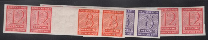 Soviet Zone  Soviet Zone Scott#: 14N   Michel#: WZd 5,6,7**  ** F/VF