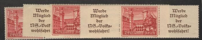 Deutsches Reich Michel#: W140-43 ** F/VF