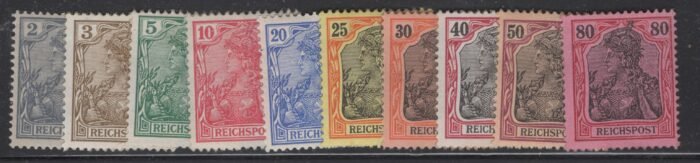 Germany Scott#: 52-61 Michel#: ** F/VF expertized