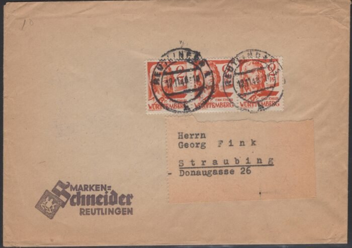 Wurttemberg MI 14(3)  cover F/VF