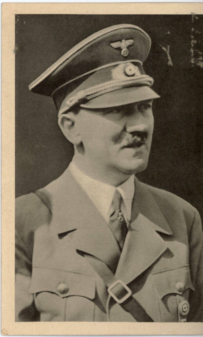 Germany Post Card Third Reich Michel#: U F/VF Hitler fotocard Hoffman 62 with Bohemia franking