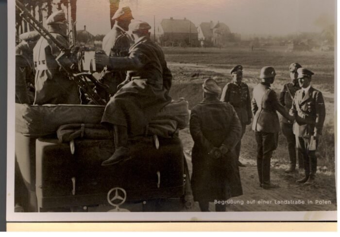 Germany Post Card Third Reich Michel#: U VF Hitler fotocard in Poland Hoffman P72 franked with gen Govt MI 17,34 philatelic usage