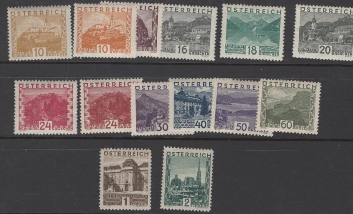 Austria: Scott#: 326-39 Michel#: ** F/VF
