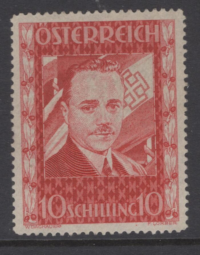 Austria: Scott#: 380 variety Michel 588 P II **cat value 6000 Euro as no gum VF