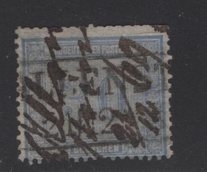 North German Confederation Scott#: 26 Michel#: U F/VF pen cancel certificate