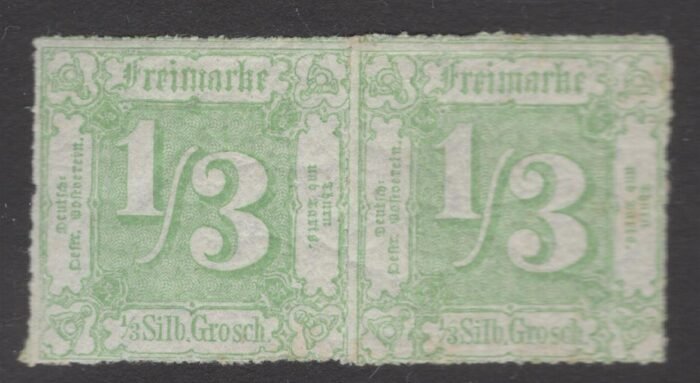 Thurn & Taxis Scott#: 22 Michel#: 36 ** horizontal pair F/VF