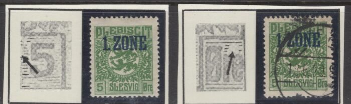 Schleswig Scott#: 16  var Michel#:   16  two different plate flaws not listed in current Michel ** and U