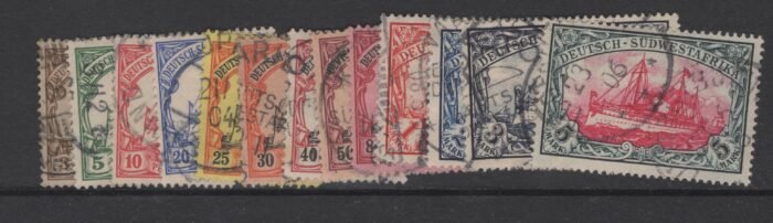 German South West Africa Scott#: 13-25 Michel#: * F/VF